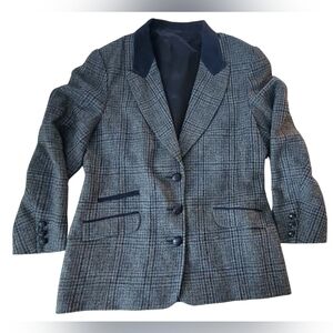 Brian Tucker Tweed Pure Wool Riding Jacket Blazer Ireland Sz 14